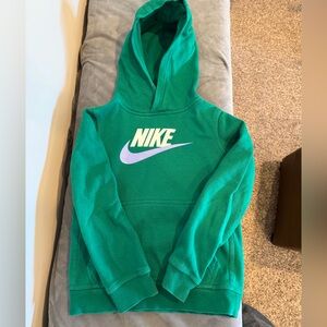 Nike Green Hoodie-youth size small